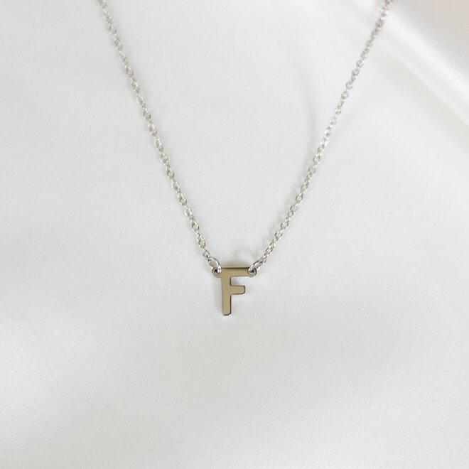 Collier pendentif lettre - Argent