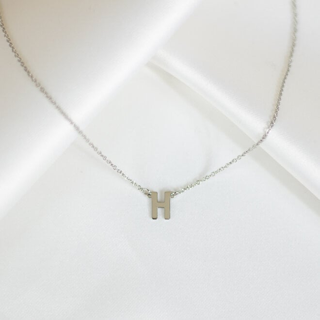 Collier pendentif lettre - Argent
