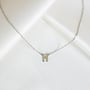 Collier pendentif lettre - Argent