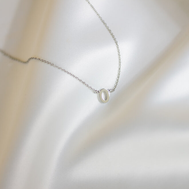 Collier pendentif lettre - Argent