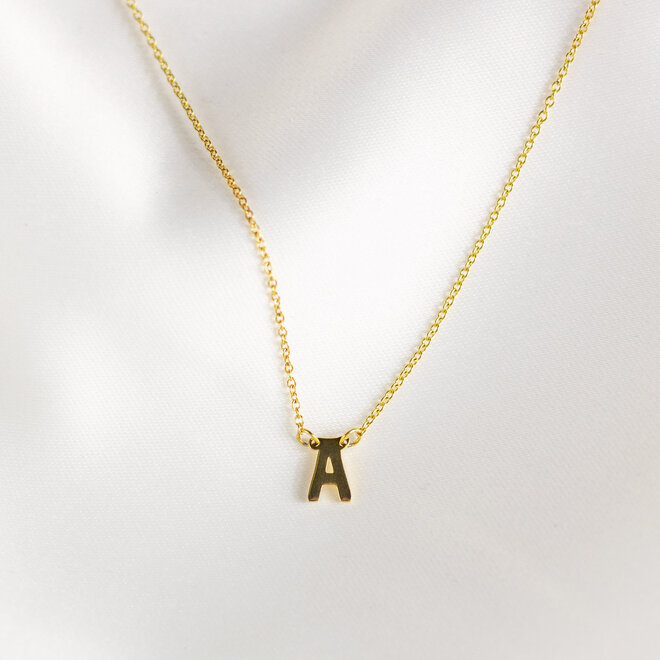 Collier pendentif lettre - Or