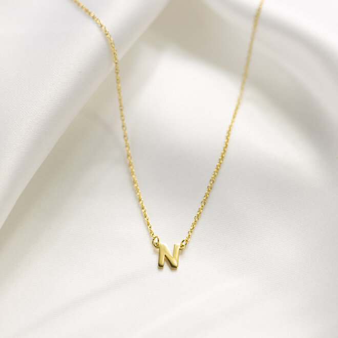 Collier pendentif lettre - Or