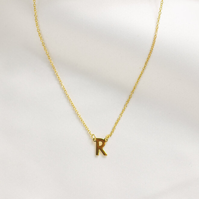 Collier pendentif lettre - Or