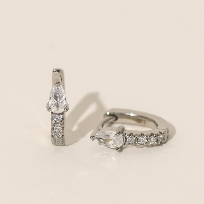Boucles d'oreilles Huggies Vénétie - Argent
