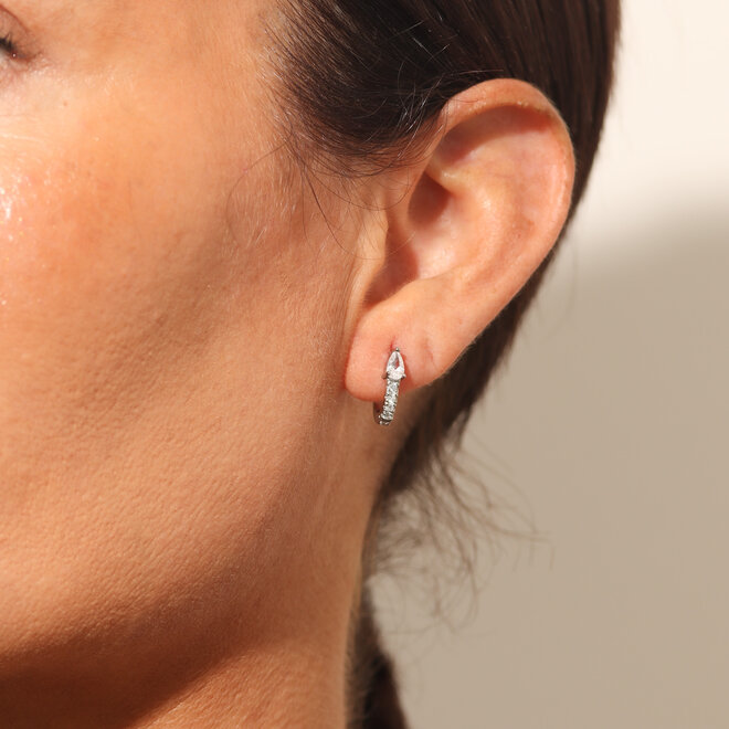 Boucles d'oreilles Huggies Vénétie - Argent