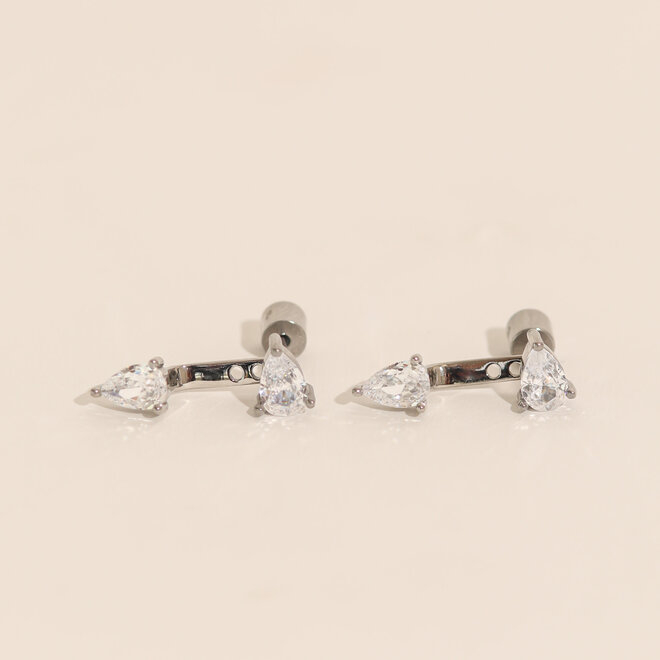 Boucles d'oreilles Occitanie - Argent