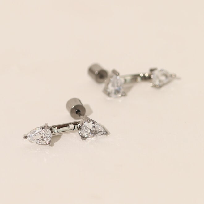 Boucles d'oreilles Occitanie - Argent