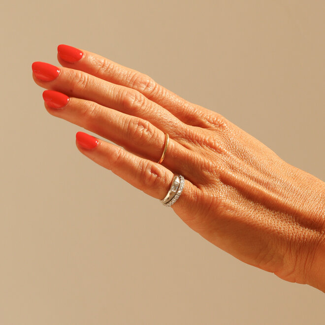 Bague "pinky" Nice - Argent