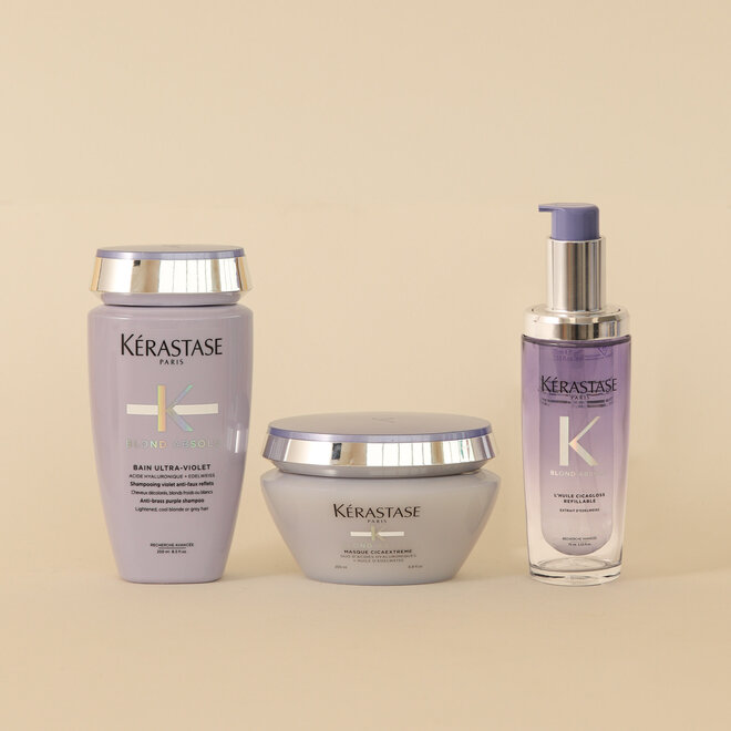Routine Blond Absolu hydratation intense anti-reflets cuivrés