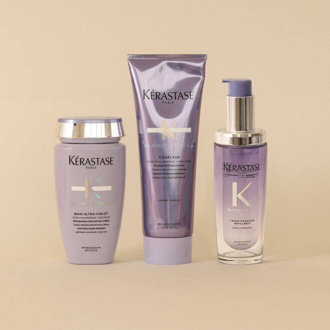 Routine Blond Absolu anti-reflets cuivrés