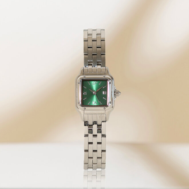 Montre La Moderne Émeraude - Argent