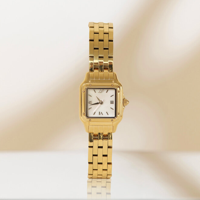 Montre La Moderne Blanc Perlé - Or