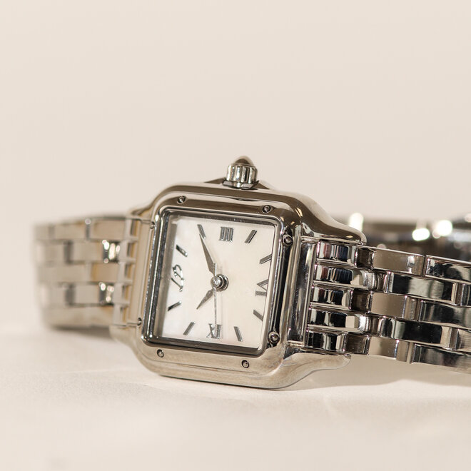 Montre La Moderne Blanc Perlé - Argent