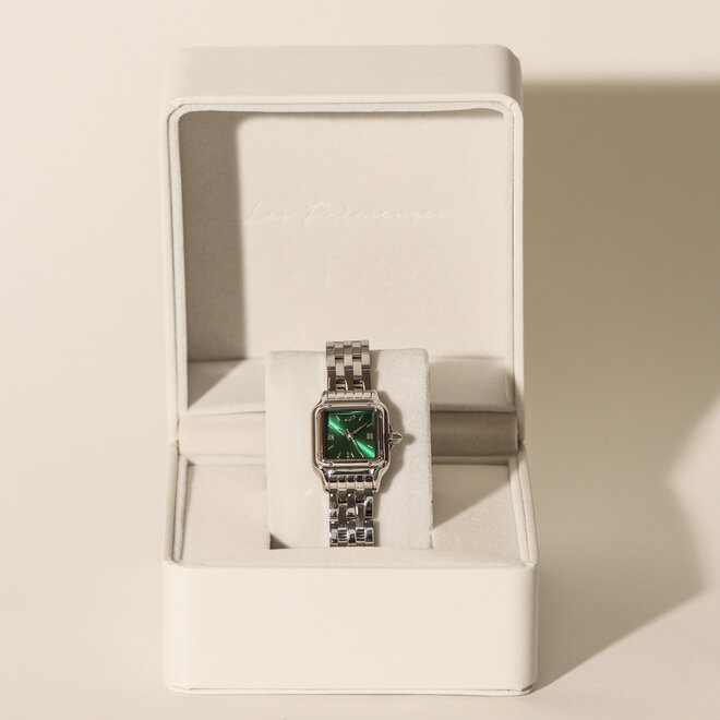 Montre La Moderne Émeraude - Argent