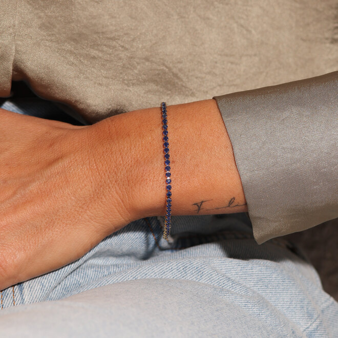 Bracelet tennis Stella - Saphir