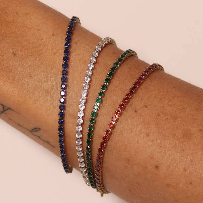 Bracelet tennis Stella - Saphir