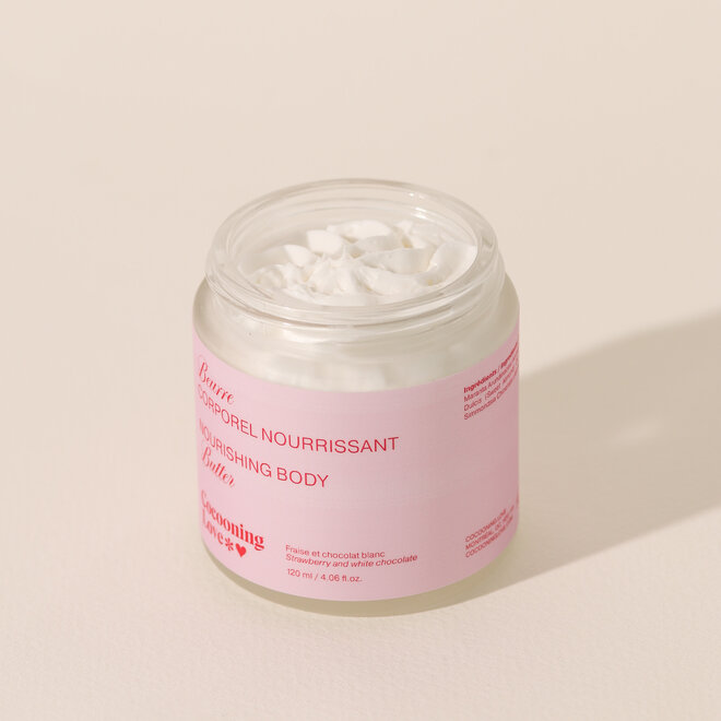 Beurre fouetté Fraise & Chocolat Blanc - 120ml