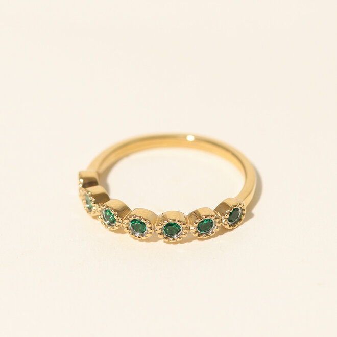 Bague Alix - Émeraude