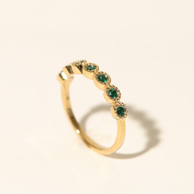 Bague Alix - Émeraude