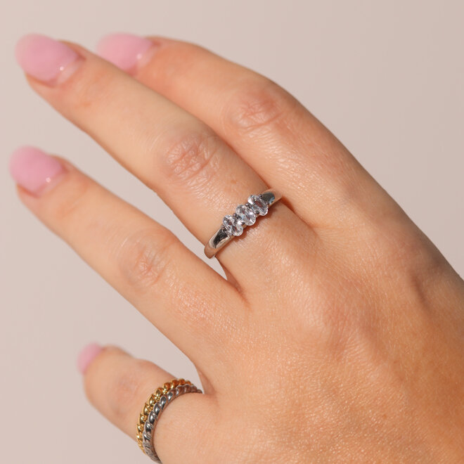 Bague Jade - Argent