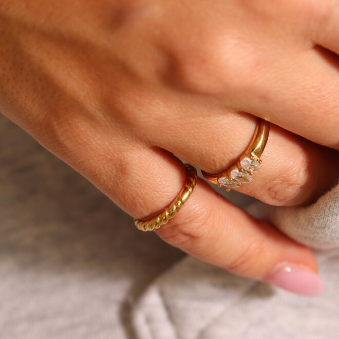 Bague "pinky" Naples - Or