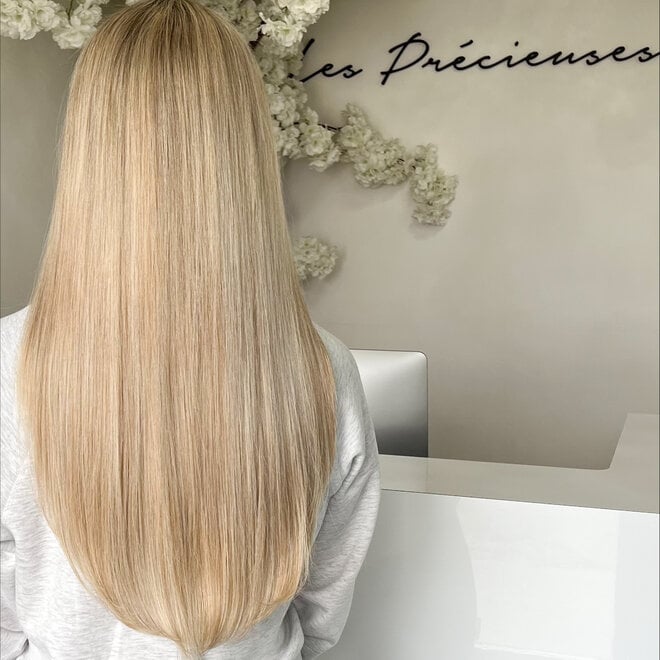 Blond Polaire Balayage Châtain #10/613  - Extensions bandes adhésives 20''