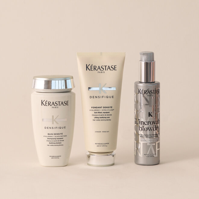 Routine cheveux en manque de densité