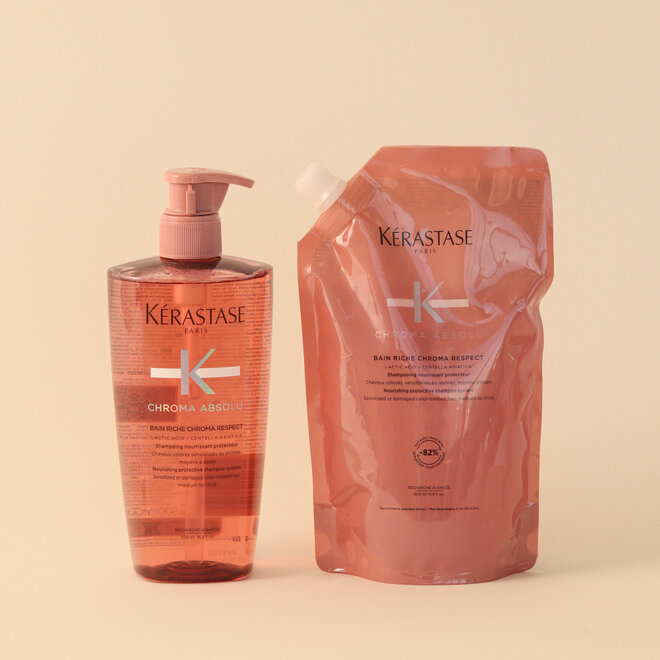 Bain Riche Chroma Respect - Duo Bouteille & Recharge 500ml