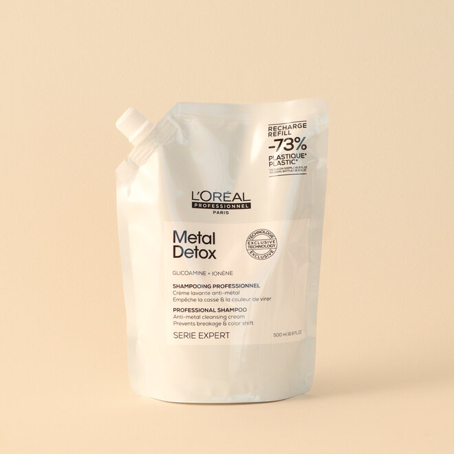Shampoing Metal Detox Crème Lavante - Pochette de recharge 500ml