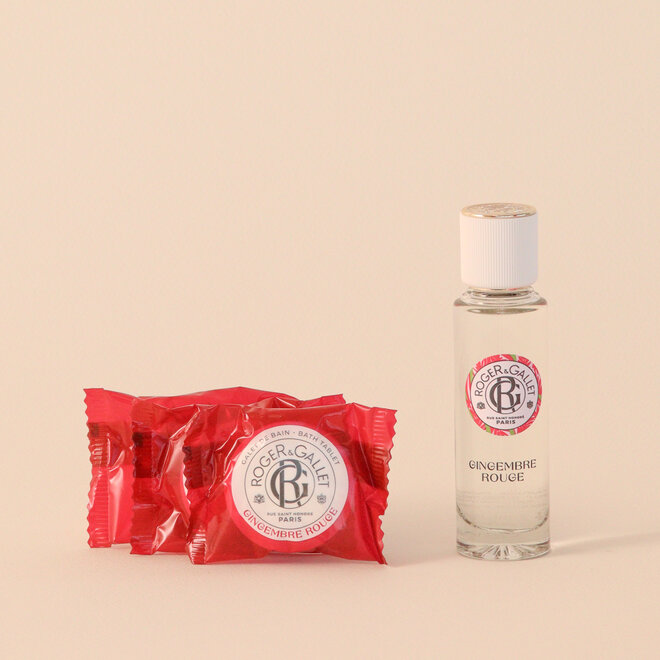 Duo parfum & galets de bain - Gingembre rouge