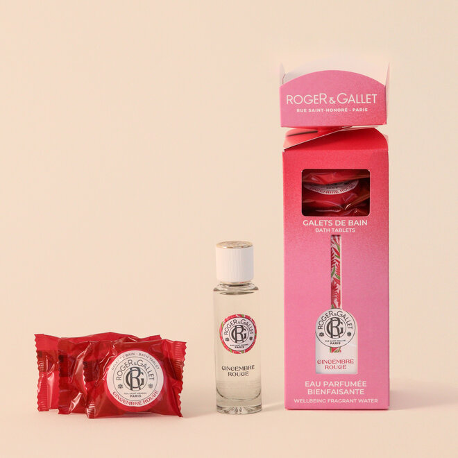 Duo parfum & galets de bain - Gingembre rouge