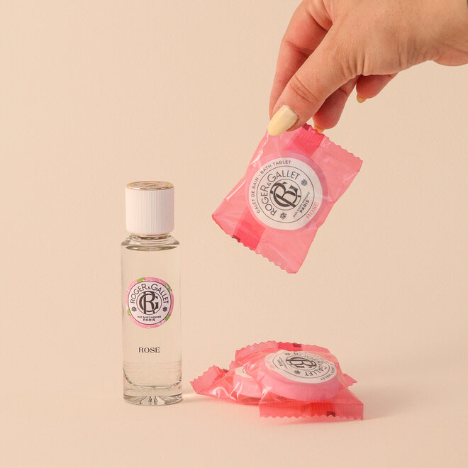 Duo parfum & galets de bain - Rose