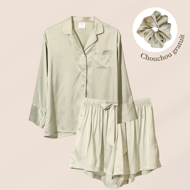 Ensemble de pyjama satiné - Agave