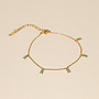 Chaîne de cheville Moana - Turquoise