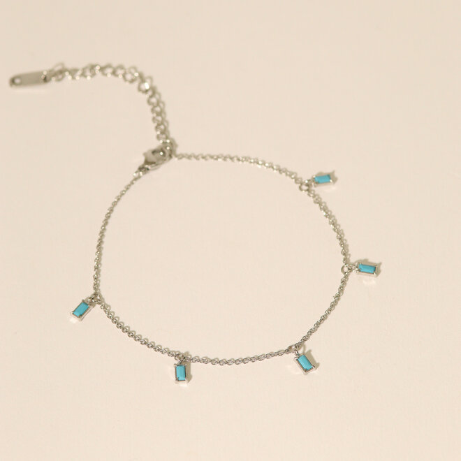 Chaîne de cheville Moana - Turquoise