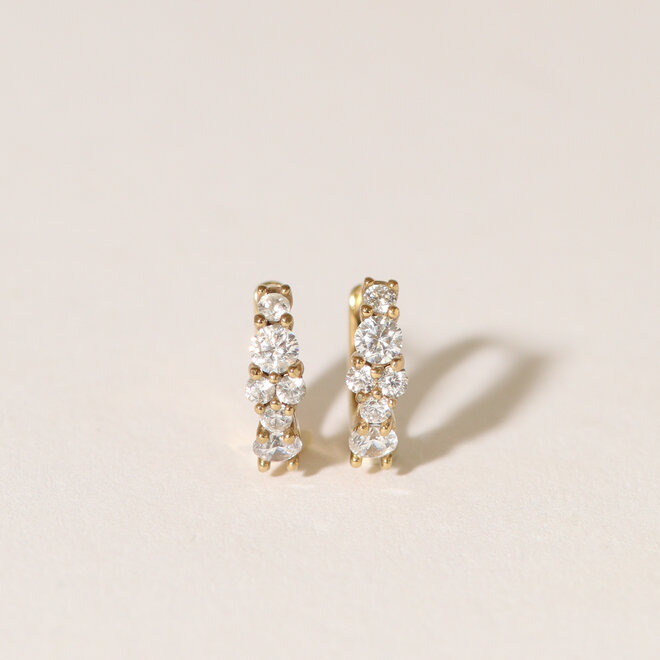Boucles d'oreilles huggies Bloom
