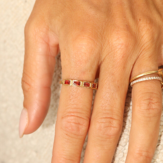 Bague Aurora Rubis - Or