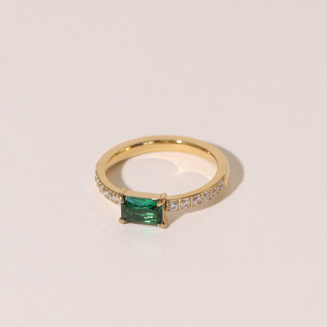 Bague Elena - Émeraude