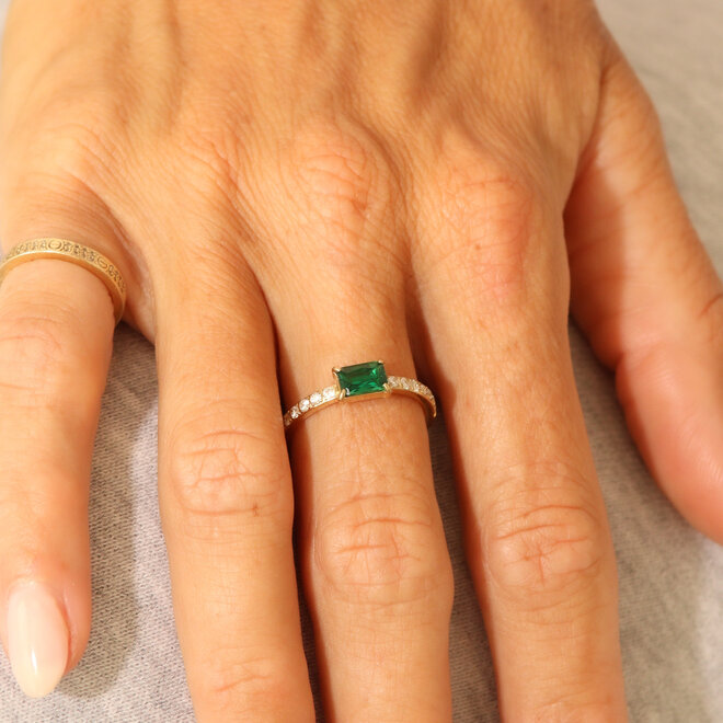 Bague Elena - Émeraude