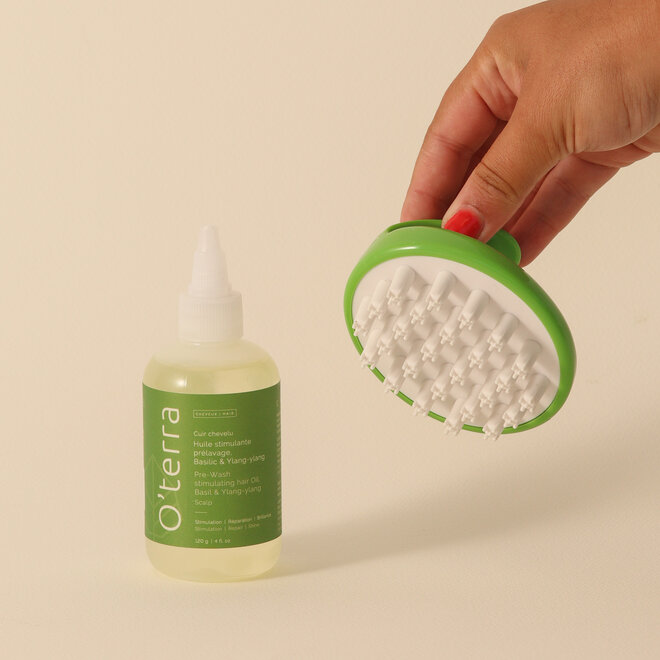 Duo Huile Stimulante Cuir Chevelu et Brosse Capillaire