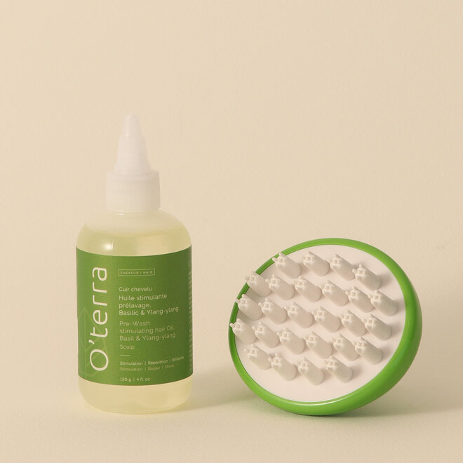 Duo Huile Stimulante Cuir Chevelu et Brosse Capillaire
