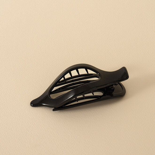 Pince à cheveux plate pointue - Noir