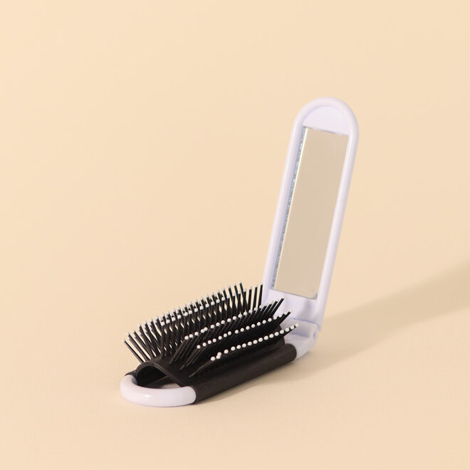 Brosse à cheveux pliable - Blanche