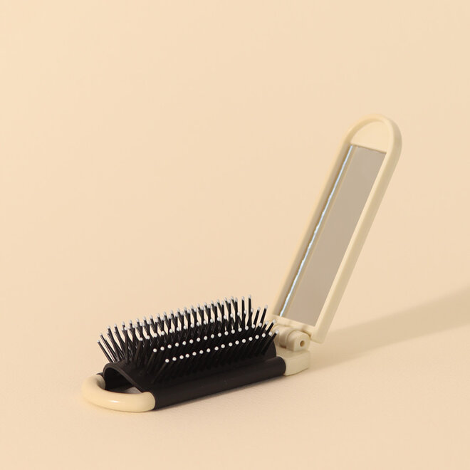 Brosse à cheveux pliable - Beige