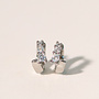 Boucles d'oreilles huggies Naomi - Argent