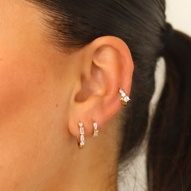 Boucles d'oreilles huggies Naomi - Or