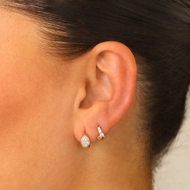 Boucles d'oreilles huggies Naomi - Or