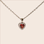 Collier Lover - Zircon Rubis