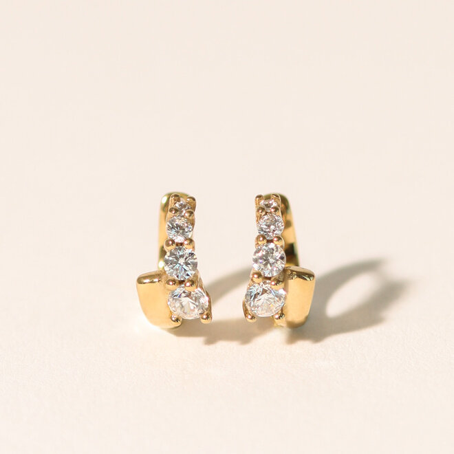 Boucles d'oreilles huggies Naomi - Or