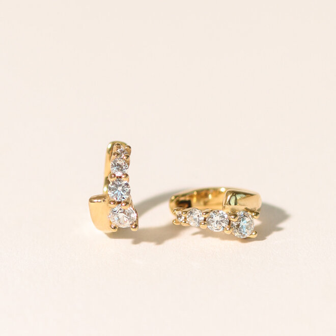 Boucles d'oreilles huggies Naomi - Or